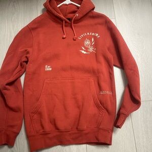 Darcsport x civil regime rose hoodie